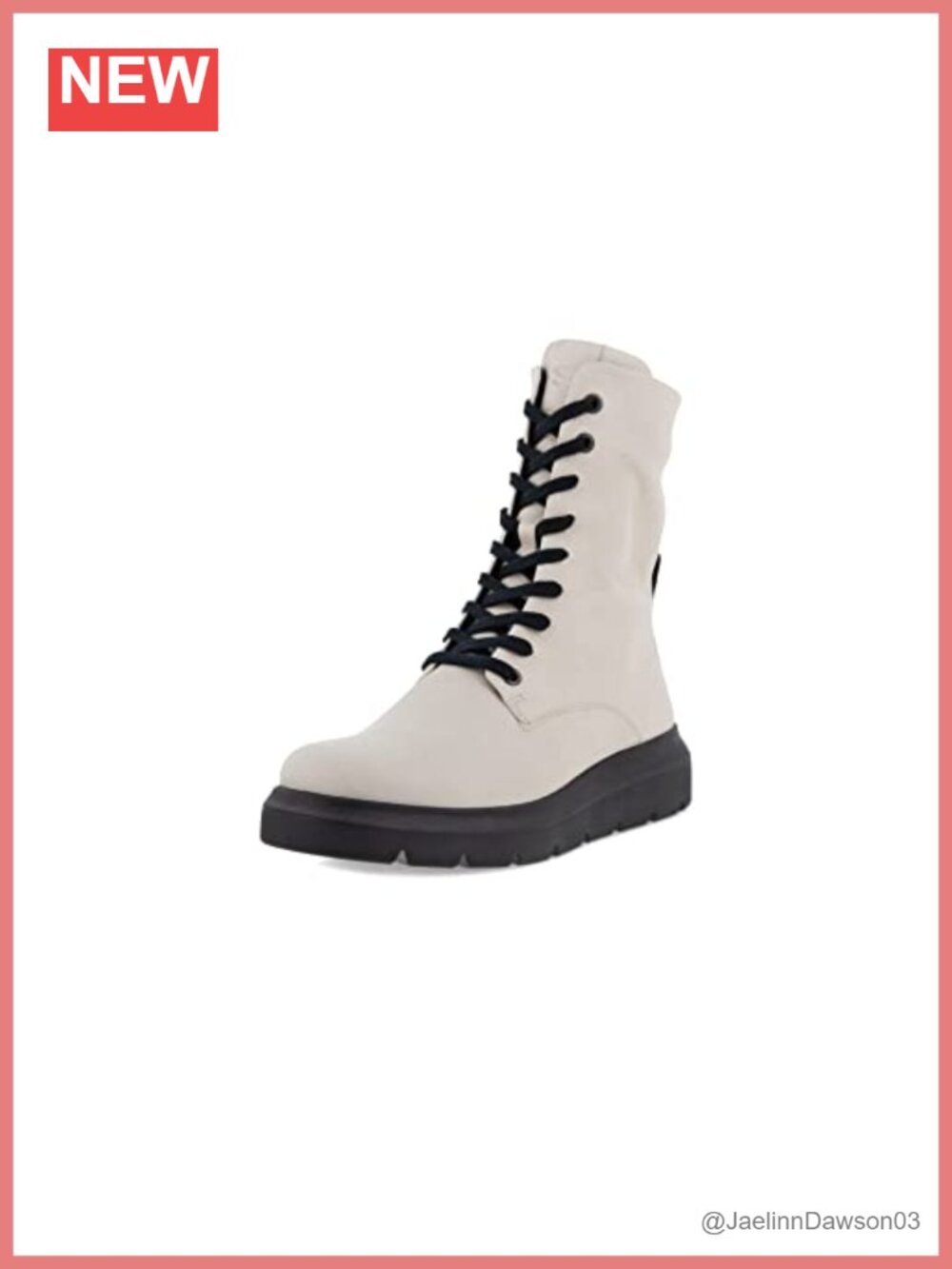 ECCO Leather Mid Calf Water Resistant Boot